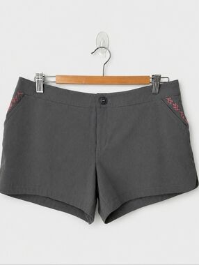 Alp n Rock Grey Shorts Size 3 Embroidered Stretch Casual Golf Summer